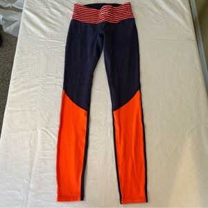 Lululemon Pants Womens 6 Blue Orange Runder Under Pant Rulu Fabric Run Running